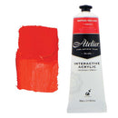 White Smoke Atelier Interactive Artists Acrylic Paint,  Napthol Red Light S3 80ml Acrylic Paints