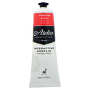 White Smoke Atelier Interactive Artists Acrylic Paint,  Pyrrole Red S3 80ml Acrylic Paints
