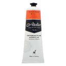 Light Gray Atelier Interactive Artists Acrylic Paint,  Cad Orange S4 80ml Acrylic Paints