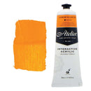 White Smoke Atelier Interactive Artists Acrylic Paint,  Cad Yellow Deep S4 80ml Acrylic Paints