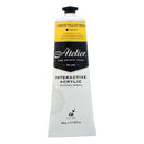 White Smoke Atelier Interactive Artists Acrylic Paint,  Cad Yellow Med S4 80ml Acrylic Paints