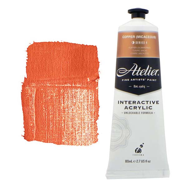 Atelier Interactive Artists Acrylic Paint,  Copper S4 80ml