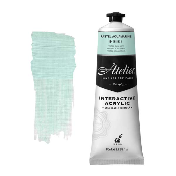 Atelier Interactive Artists Acrylic Paint,  Pastel Aquamarine S1 80ml