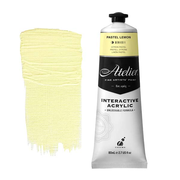 Atelier Interactive Artists Acrylic Paint,  Pastel Lemon S1 80ml