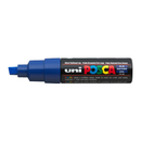 White Smoke Posca PC 8K Bold Chisel Tip Paint Marker, Blue Paint Markers