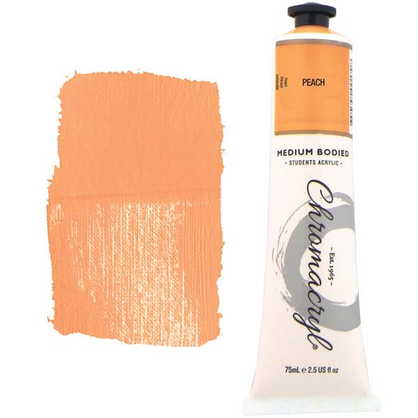 Chromacryl Students Acrylic Paint, 75ml Peach