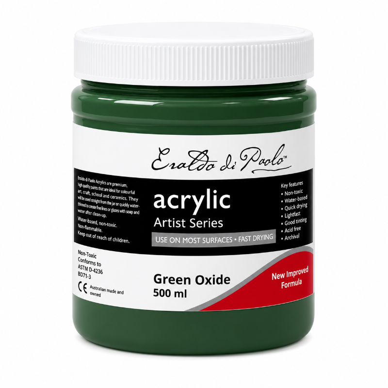 Eraldo di Paolo Acrylic Paint, Green Oxide, 500ml