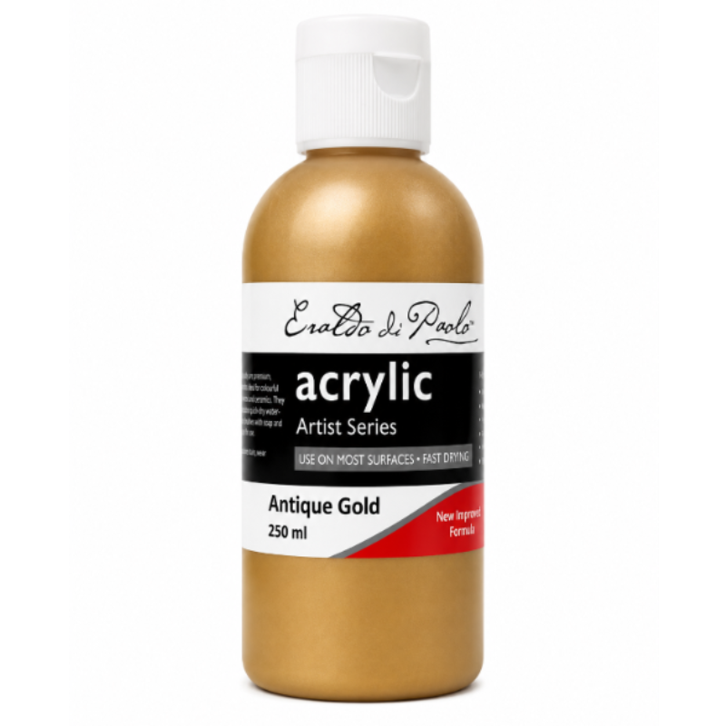 Eraldo di Paolo Acrylic Paint, Antique Gold, 250mL