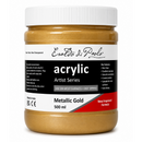 White Smoke Eraldo di Paolo Acrylic Paint, Metallic Gold, 500ml Acrylic Paints