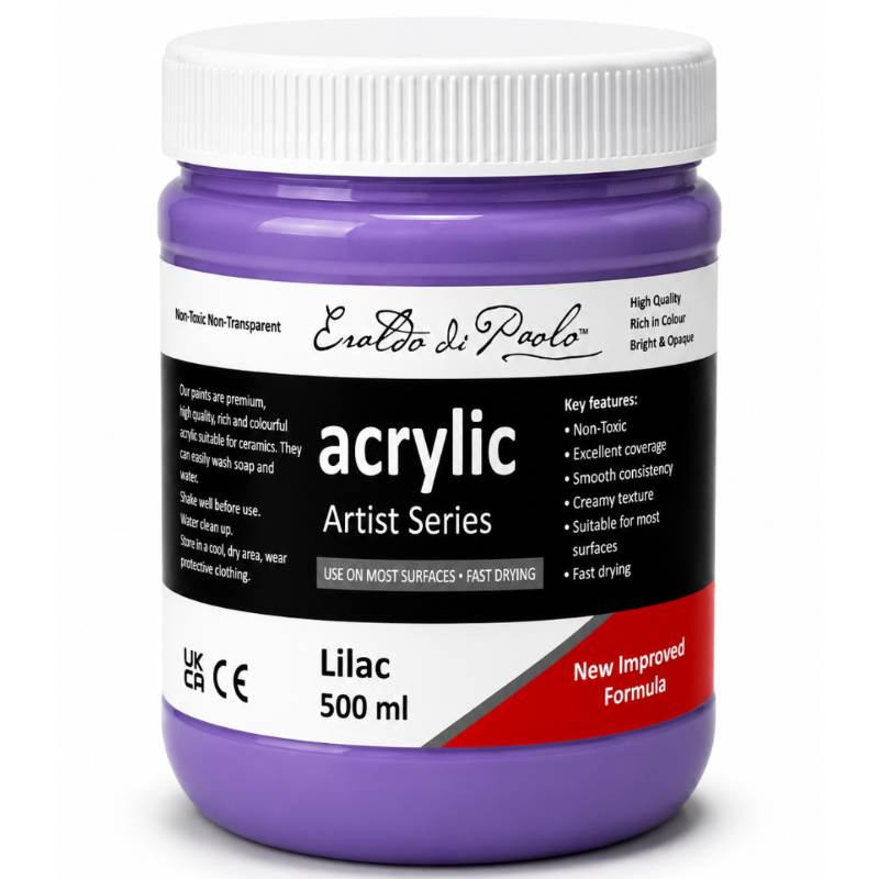 Eraldo di Paolo Acrylic Paint, Lilac, 500mL