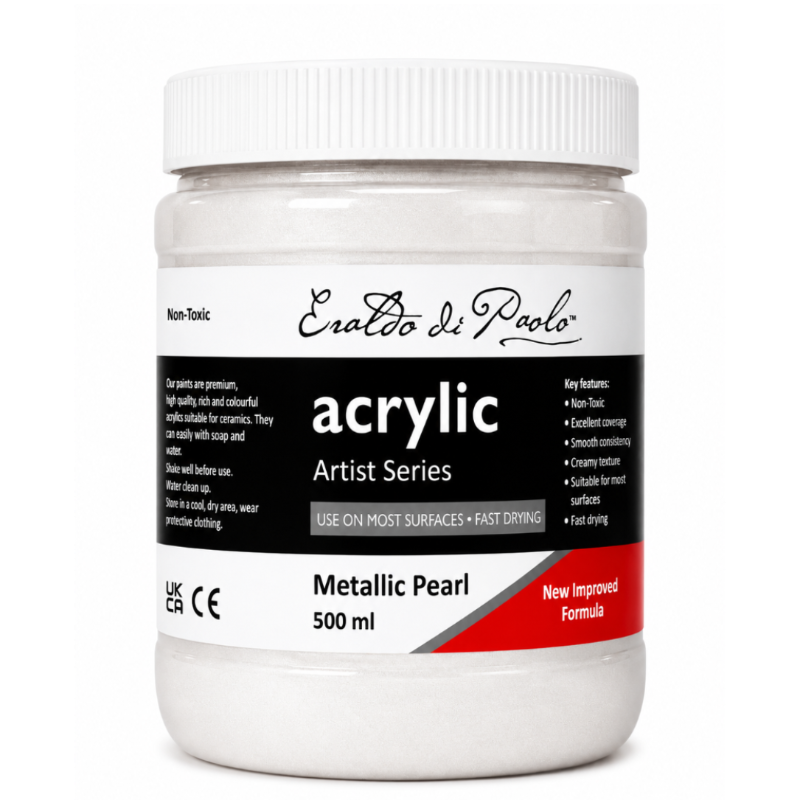 Eraldo di Paolo Acrylic Paint,  Metallic Pearl, 500ml