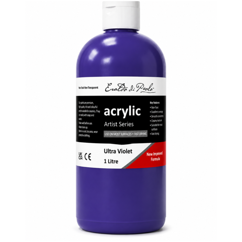 Eraldo di Paolo Acrylic Paint, Ultra Violet, 1L