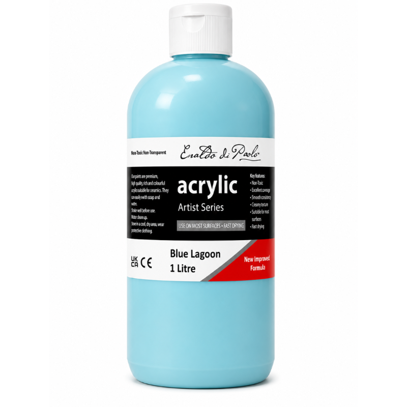Eraldo di Paolo Acrylic Paint,  Blue Lagoon, 1L