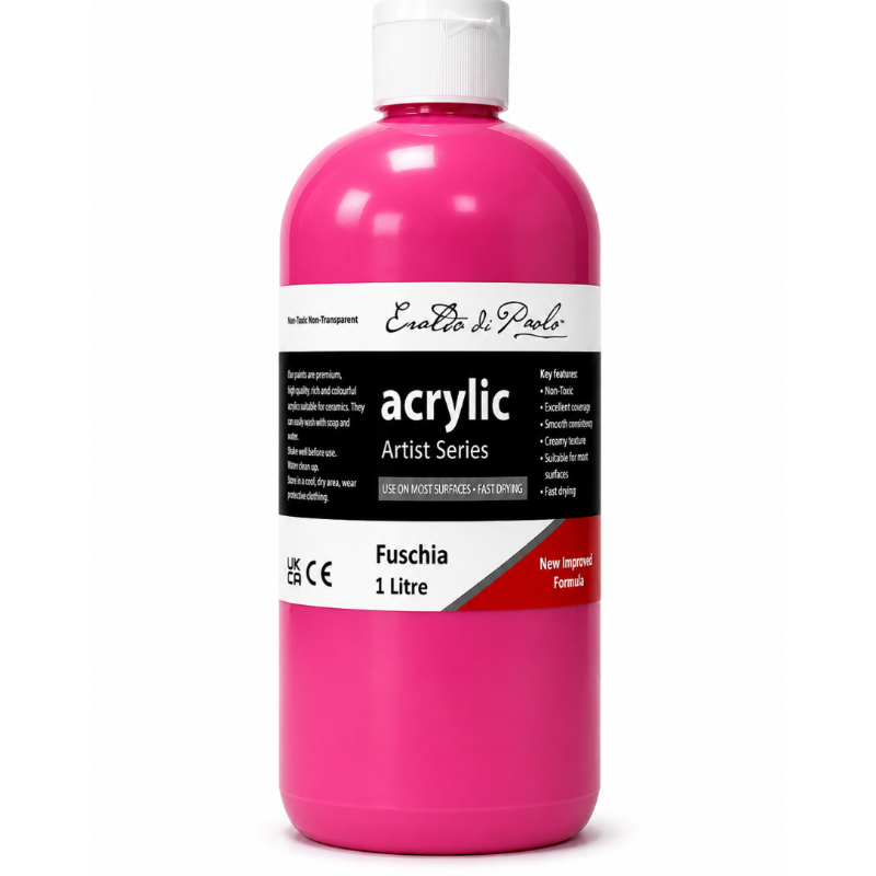Eraldo di Paolo Acrylic Paint, Fuschia, 1L