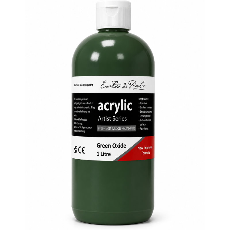 Eraldo di Paolo Acrylic Paint, Green Oxide, 1L