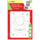 Teacher's Choice Christmas Cut Out Photo Cards 3 Designs 12pc
