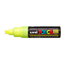 White Smoke Posca PC 8K Bold Chisel Tip Paint Marker, Fluoro Yellow Paint Markers