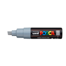 White Smoke Posca PC 8K Bold Chisel Tip Paint Marker, Grey Paint Markers