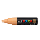 White Smoke Posca PC 8K Bold Chisel Tip Paint Marker, Light Orange Paint Markers