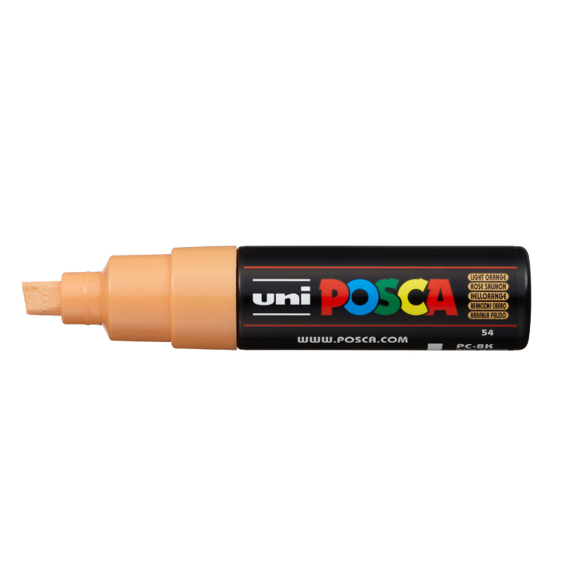 Posca PC 8K Bold Chisel Tip Paint Marker, Light Orange