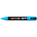 Black Posca PC-5M Medium Bullet Tip Paint Marker, Light Blue Paint Markers