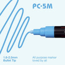 Alice Blue Posca PC-5M Medium Bullet Tip Paint Marker, Light Blue Paint Markers