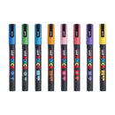 White Smoke Posca PC3M Paint Markers, Glitter Colours, 8Pk Paint Markers