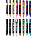 White Smoke Posca PC5M Paint Markers, Assorted Colours, 16Pk Paint Markers