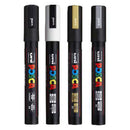 White Smoke Posca PC5M Paint Markers, Assorted Colours, 4Pk Paint Markers