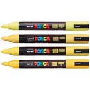 White Smoke Posca PC5M Paint Markers, Yellow Shades, 4Pk Paint Markers