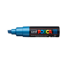 White Smoke Posca PC 8K Bold Chisel Tip Paint Marker, Metallic Blue Paint Markers