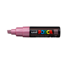 White Smoke Posca PC 8K Bold Chisel Tip Paint Marker, Metallic Pink Paint Markers