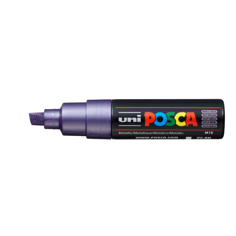 Posca PC 8K Bold Chisel Tip Paint Marker, Metallic Violet