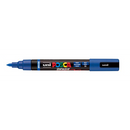 White Smoke POSCA PC5BR Brush Tip Paint Markers, Blue Paint Markers