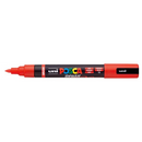 White Smoke POSCA PC5BR Brush Tip Paint Markers, Red Paint Markers
