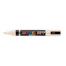 White Smoke POSCA PC5BR Brush Tip Paint Markers, Beige Paint Markers