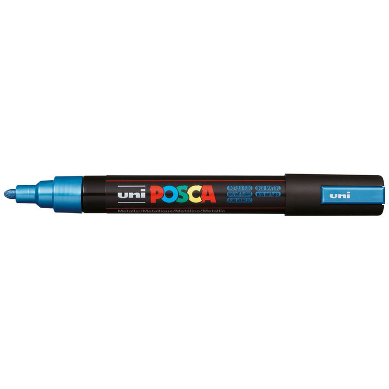 Posca PC-5M Medium Bullet Tip Paint Marker metallic, Blue