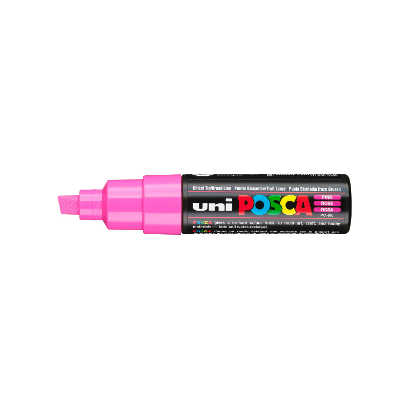 Posca PC 8K Bold Chisel Tip Paint Marker, Pink