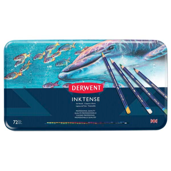 Derwent Inktense Pencils, Tin 72