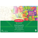 Sea Green Derwent Academy Drawing Pad, A3, Landscape, 110gsm, 50 sheet Pads
