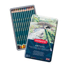 White Smoke Derwent Artists Pencils Tin 12 Pencils