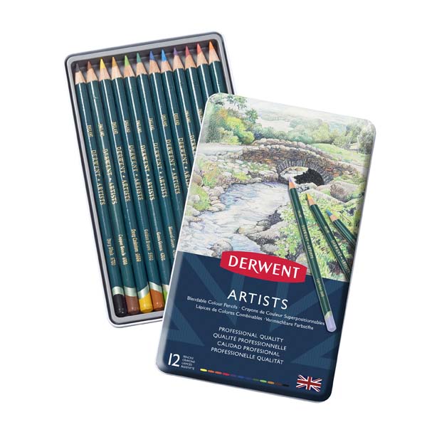 Derwent Artists Pencils Tin 12