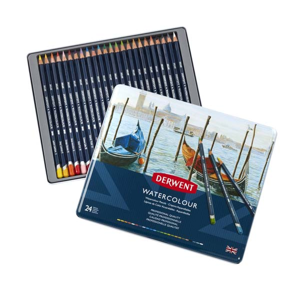 Derwent Watercolour Pencils Tin 24