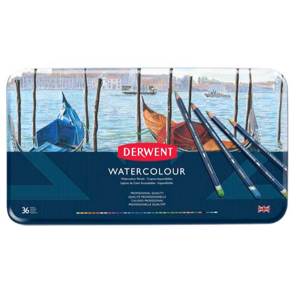 Derwent Watercolour Pencils Tin 36