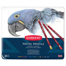 White Smoke Derwent Pastel Pencils Tin 24 Pencils