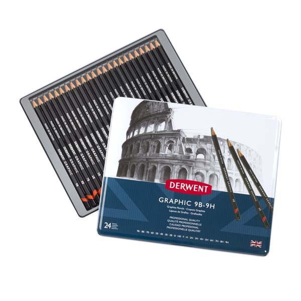 Derwent Graphic Pencils Tin 24