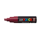 White Smoke Posca PC 8K Bold Chisel Tip Paint Marker, Red wine Paint Markers