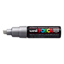 Dark Slate Gray Posca PC 8K Bold Chisel Tip Paint Marker, Silver Paint Markers