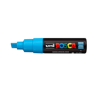 White Smoke Posca PC 8K Bold Chisel Tip Paint Marker, Turquoise Paint Markers