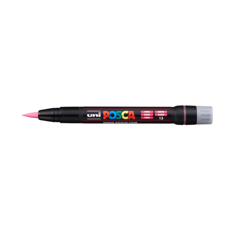 Posca PCF 350 Flexible Brush Tip Paint Marker, Pink